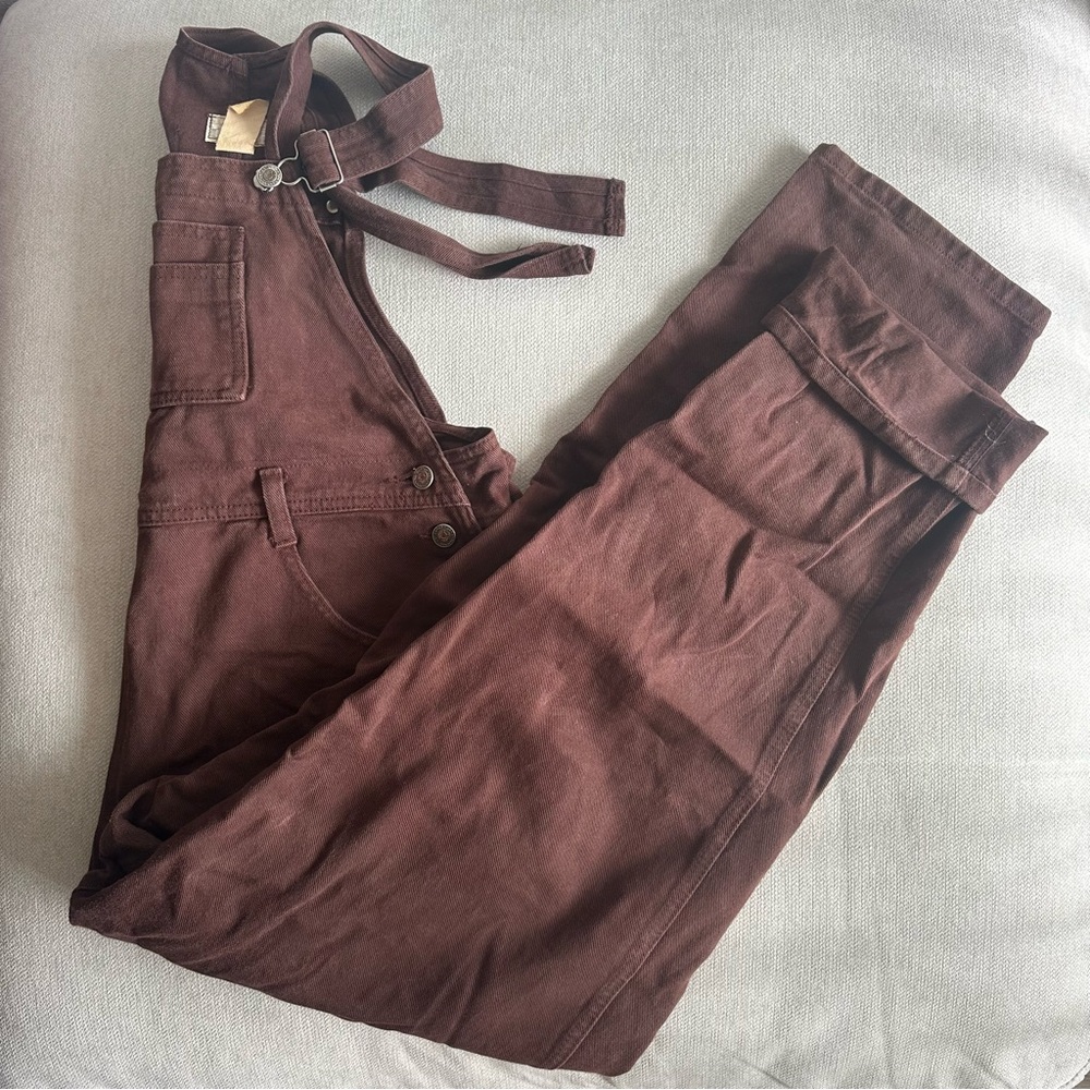 🤎🧸VINTAGE CHOCOLATE BROWN OVERALLS🤎🧸